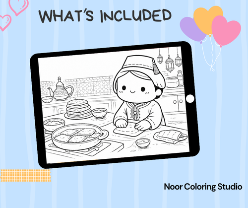 Cozy Ramadan Coloring Book PDF- 20 Pages